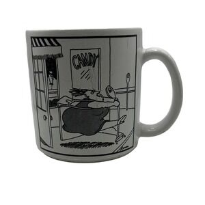Vintage 1982 The Far Side Candy Shop Diet Coffee Mug Cup Gary Larson OZ‎